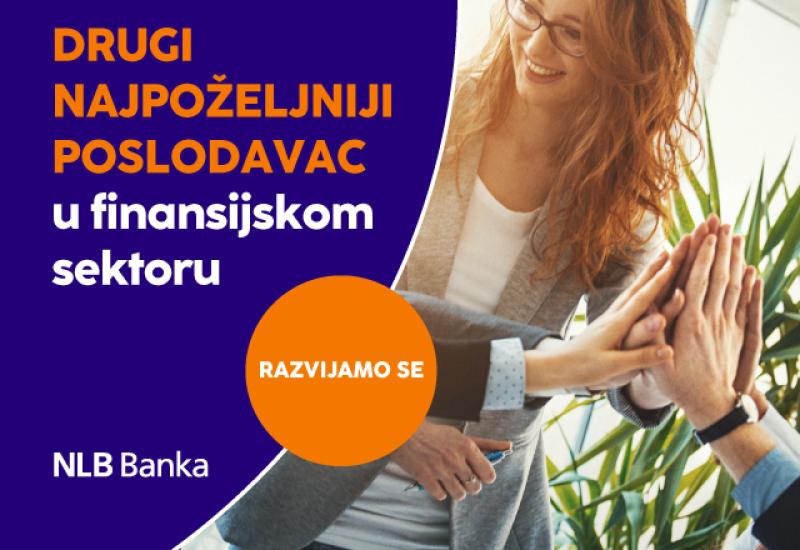NLB Banka Sarajevo proglašena drugim po redu najpoželjnijim poslodavcem u financijskom sektoru